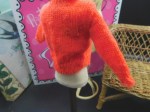 barbie orange knit side